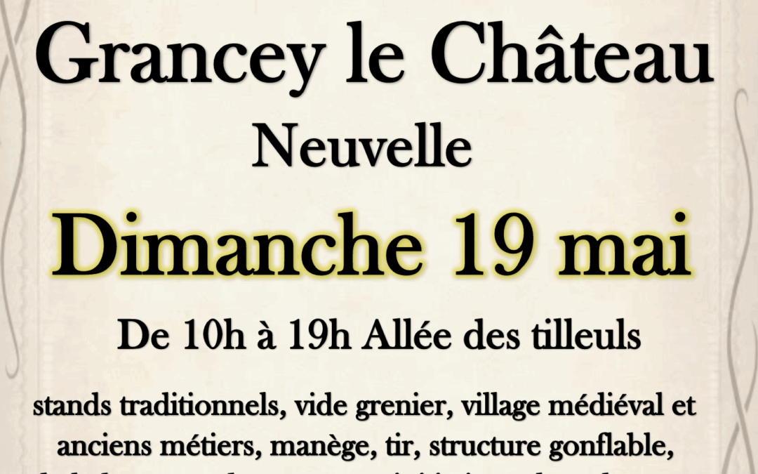 Foire des Coucous – Grancey Le Château Neuvelle