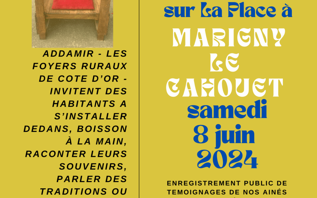 Projet Fauteuil – Marigny Le Cahouet